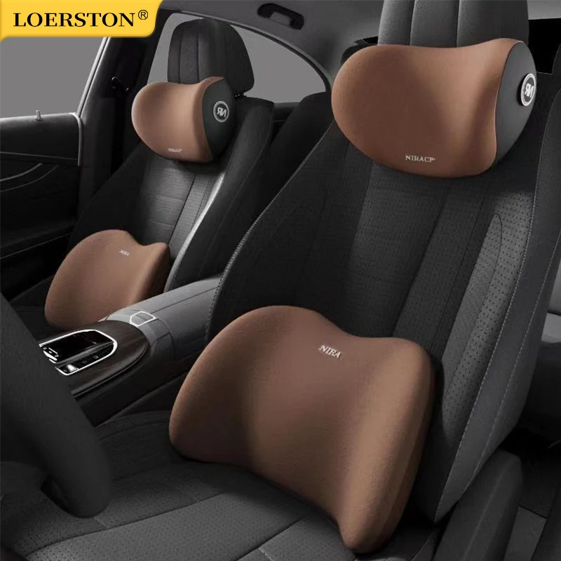 Memory Foam Auto Hals Kopfstütze Kissen Auto Auto Sitz Kissen Atmungsaktive Kopf Unterstützung Neck Rest Schutz Autos Innen Image