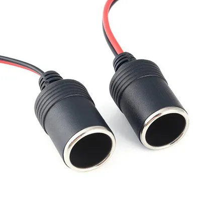 12v 10a/15a/20a/50a Auto-Zigaretten anzünder ladegerät mit 30cm Kabel buchse/Stecker Stecker adapter Universal Image