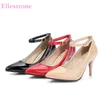 Marke Neue Verkäufe Sexy Schwarz Apricot Frauen Nude Pumps Spike High Heels Dame Braut Schuhe HS193 Plus Große Kleine Größe 10 31 45 47