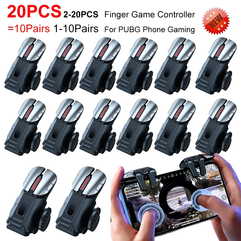 2-20pcs g21 Handy-Spiel Trigger Gamepad Joystick 6-Finger-Zielaufnahme l1 r1 Tasten taste Spiel Fingers pitzen Controller für Pubg Image
