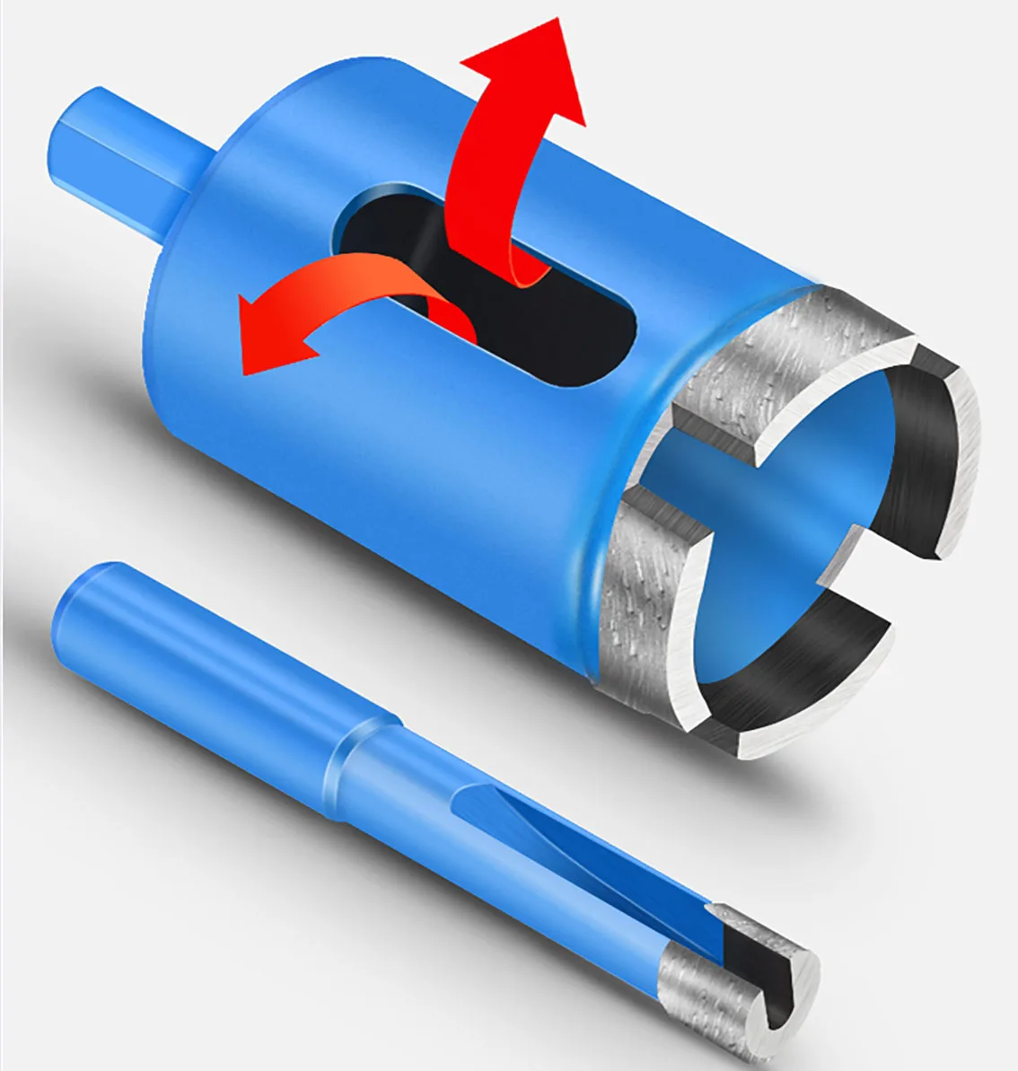 6mm-100mm blauer Marmor öffner Diamant lochs äge Kern bohrer für Marmor Granit Ziegel fliesen Keramik Beton bohren DIY Werkzeuge Image