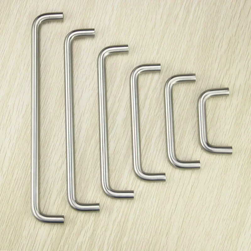 Massiver Kleiderschranktür-Schrankgriff, Schubladengriff, U-förmiger, doppelt gebogener Edelstahl-Türgriff aus Edelstahl 304