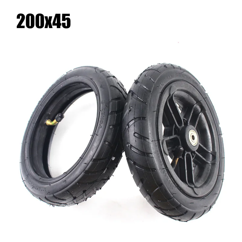 8-Zoll-Räder 200 x 45 Luftreifen für Kinderwagen, Luftrad, medizinisches Rad, Laufrad, Skateboard-Rad