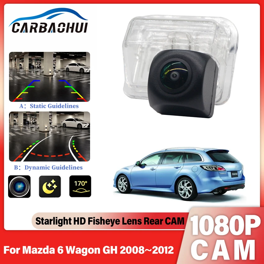 Rückansicht Kamera Rückfahr Kamera Auto Back up Kamera HD CCD Nachtsicht Fahrzeug Cam Für Mazda 6 wagen GH 2008 ~ 2010 2011 2012 Image
