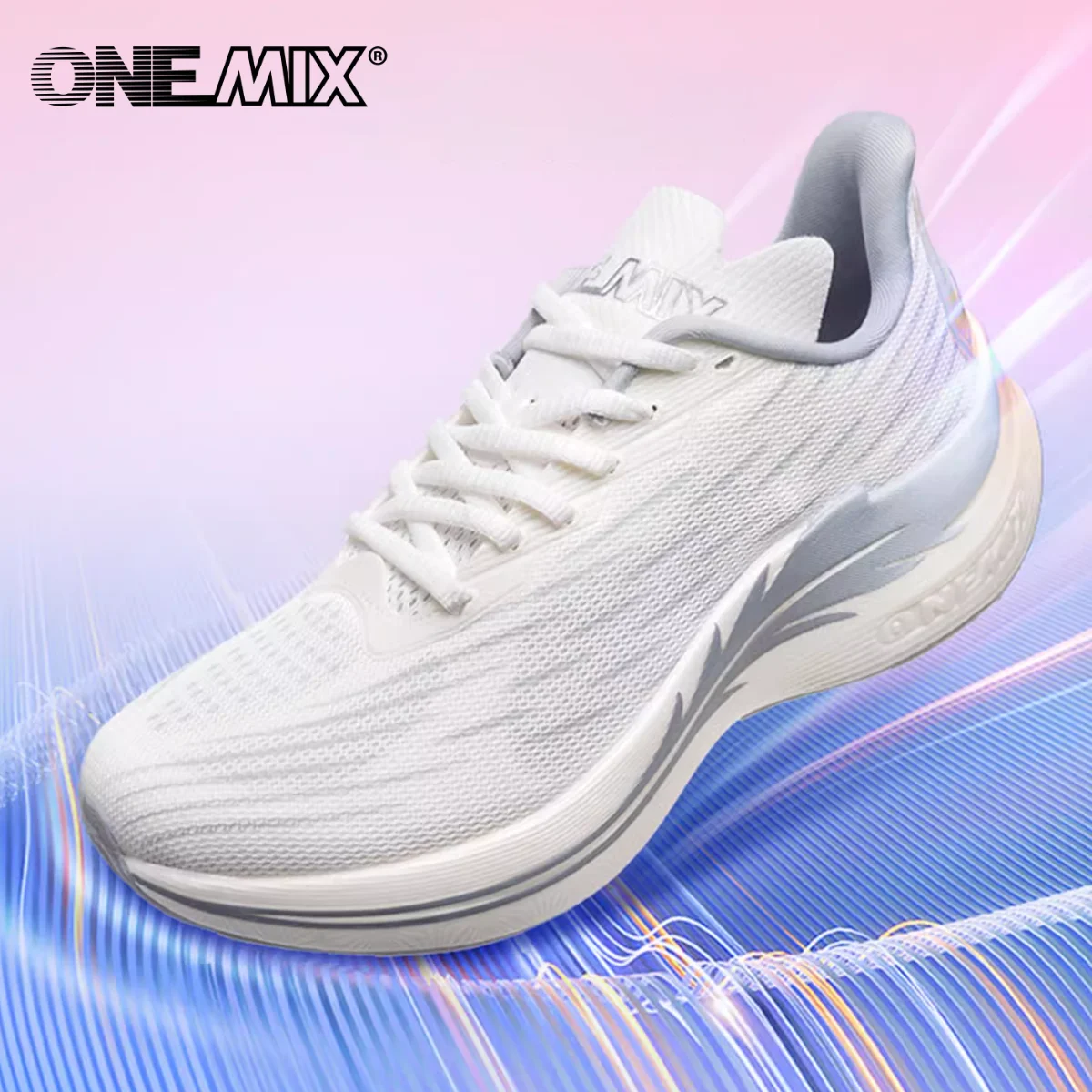 Onemix 2026 Wind Wings Atmungsaktive Speed-Laufschuhe für Herren, Marathon-Sportschuhe, Freizeitschuhe für Damen, Leichte Herren-Outdoor-Sprungseilschuhe Image