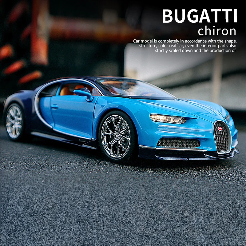 WELLY 1:24 Bugatti Veyron Chiron Supercar Legierung Auto Modell Gießt Druck & Spielzeug Fahrzeuge Sammeln Auto Spielzeug Junge Geburtstag geschenke