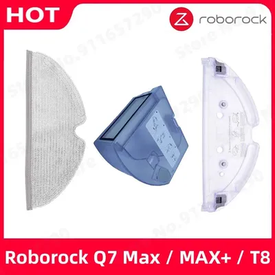 Neue Tablett Mops Wasser Tank Mülleimer Box Für Roborock Q7 Max Q7 Max + T8 mit Hepa-Filter Image