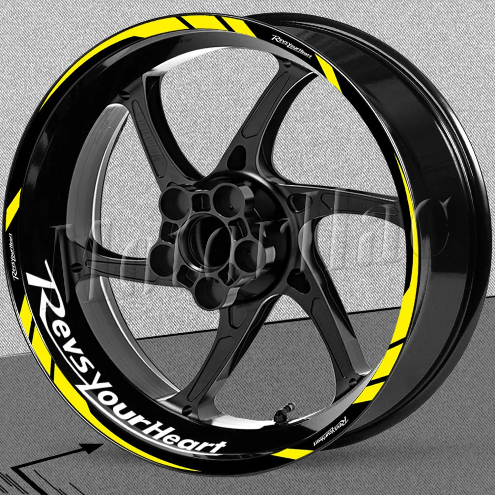 Motorrad Rad Aufkleber Felge Aufkleber Reflektierende Streifen Band Zubehör Für YZF R6 R3 R1 R15 XJ6 fz8 Mt125 Mt07 Mt09 MT 10 Image