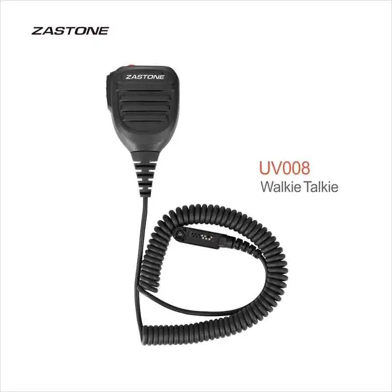 Zastone uv008 walkie talkie lautsprecher mikrofon zwei wege radio ptt lautsprecher mikrofon für gp328plus gp344 gp388 Image