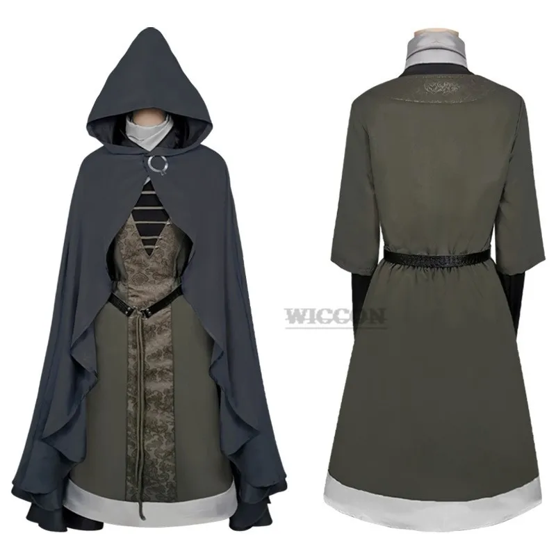 Spiel Heißer Film Melina Cosplay Elden Cosplay Kostüm Ring Melina Perücke Mantel Frauen Karneval Anzug Halloween Roleplay Kleidung Cos Image