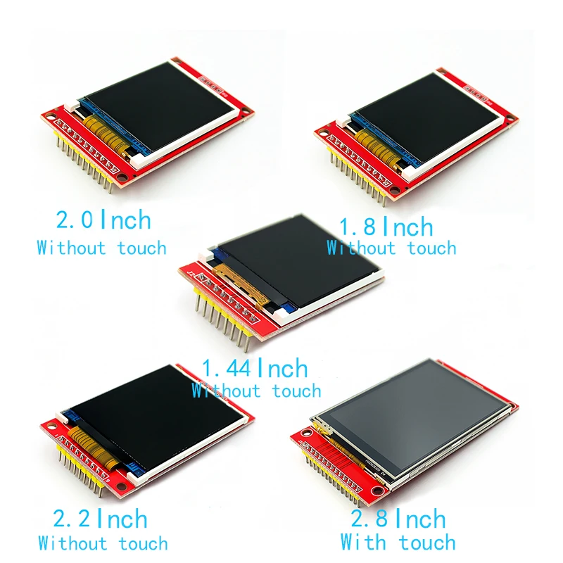 1,44/1,8/2,0/2,2/2,8 Zoll TFT Farbbildschirm LCD Display Modul Laufwerk ST7735 ILI9225 ILI9341 Schnittstelle SPI 128*128 240*320 Image