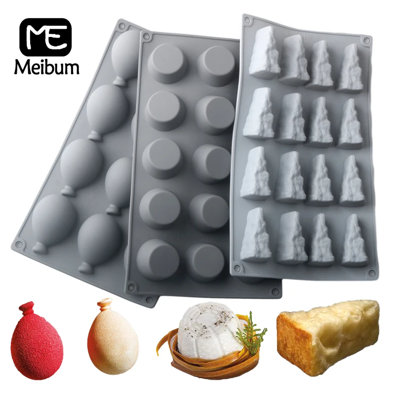 Meibum Ballon form Silikon Kuchen formen Molke Käse Dessert Backwerk zeuge Küche liefert Ricotta Mousse Kuchen formen
