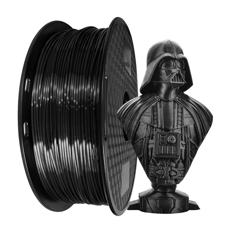 250g, 500g, 1kg seiden schwarzes Pla-Filament draht Spulen draht 1,75mm 3D-Druckermaterial für 3D-Drucker-Filamentdraht-Vakuumverpackung Image