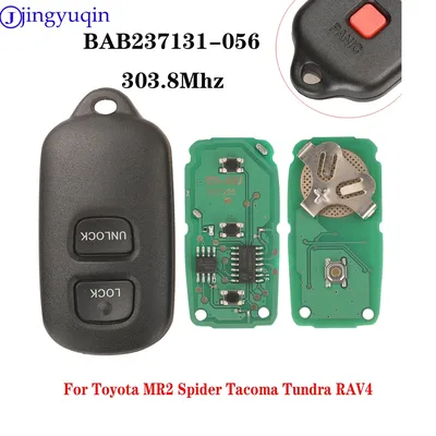 jingyuqin Remote Car Key Fob BAB237131-056 303.8Mhz For Toyota MR2 spider 2002 2003 Tacoma 2002-2004 Tundra 2002-2004 RAV4 2003