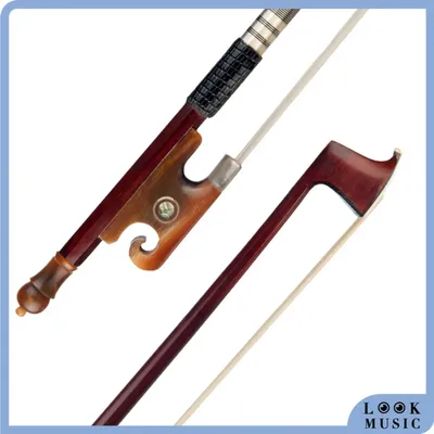 Master Pernambuco Bow 4/4 Violin Bow Octagonal Stick White Mongolia Horsehair Lizard Skin Grip Ox