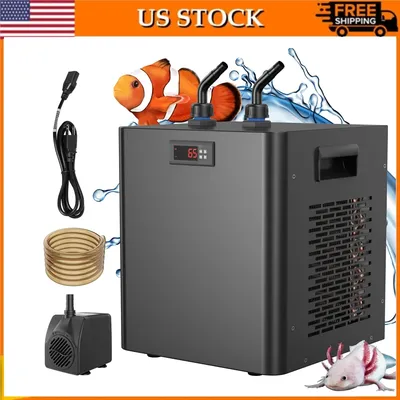 Aquarium Chiller 79Gal 1/3 HP Water Chiller for Hydroponics System Home Use Axolotl Fish Coral