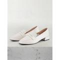mocassini eleganti da donna in ecopelle bianca: comode scarpe slip-on per l'ufficio e l'abbigliamento casual