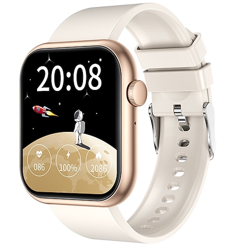 imosi qx7 pro nicht-invasive Blutzucker-Smartwatch, 2,0 Zoll, Smartwatch, Fitness-Laufuhr, Bluetooth-Temperaturüberwachung, Schrittzähler, Bluetooth-Anruf, kompatibel mit Android iOS, Damen und Image