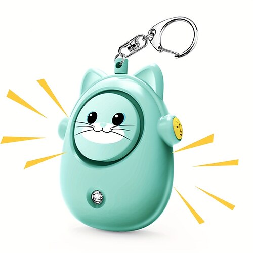 persönlicher Sicherheitsalarm 130 dB laute Selbstverteidigungs-Schlüsselbundsirene mit LED-Blitzlicht persönliche Notfallsicherheitsgeräte Schlüsselanhängeralarme für Frauen und ältere Menschen Image