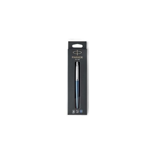 Parker 1953245, Blau, Chrom, Blau, Clip-on retractable ballpoint pen, Rund, Edelstahl, 1 Stück(e)