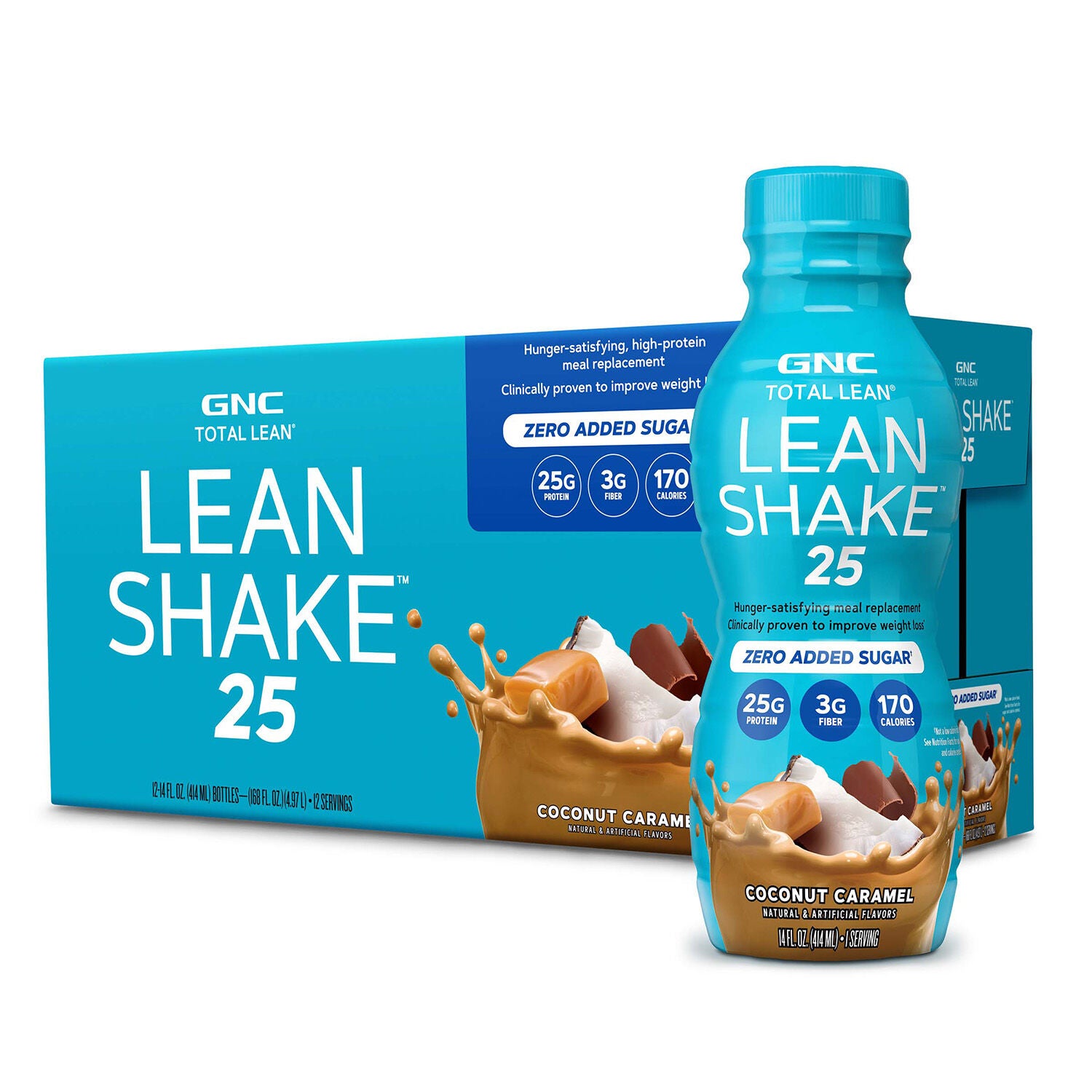 Lean Shake Healthy - Coconut Caramel 14Oz. (12 Bottles)