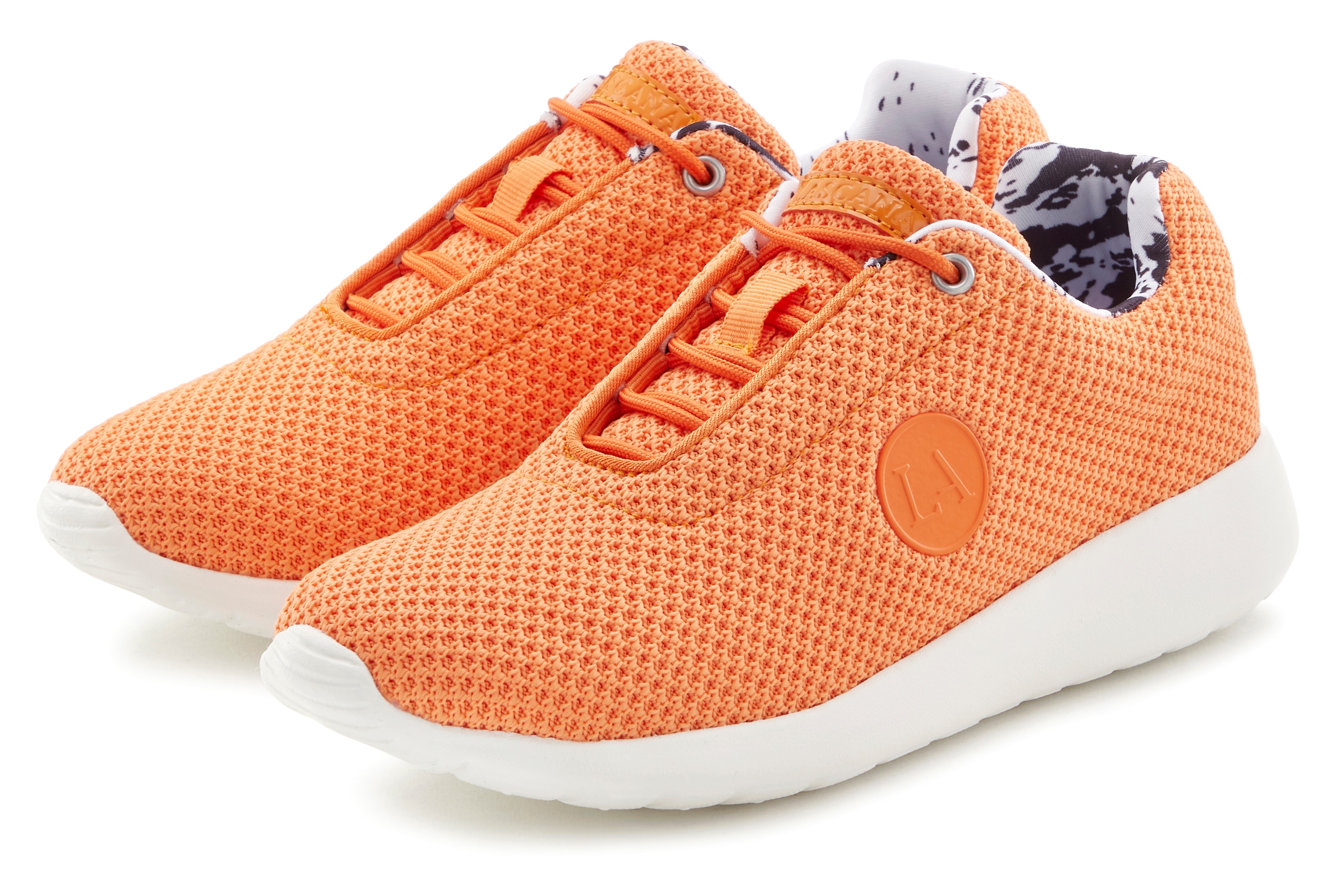 Sneaker LASCANA ACTIVE "Halbschuh, Turnschuhe", Damen, Gr. 41, orange, Obermaterial: 100% Textilmaterial. Decksohle: 100% Textilmaterial. Futter: 100% Textilmaterial. Laufsohle: 100% Synthetik, unifarben, Basic, Schuhe Sneaker, mit atmungsaktivem... Image