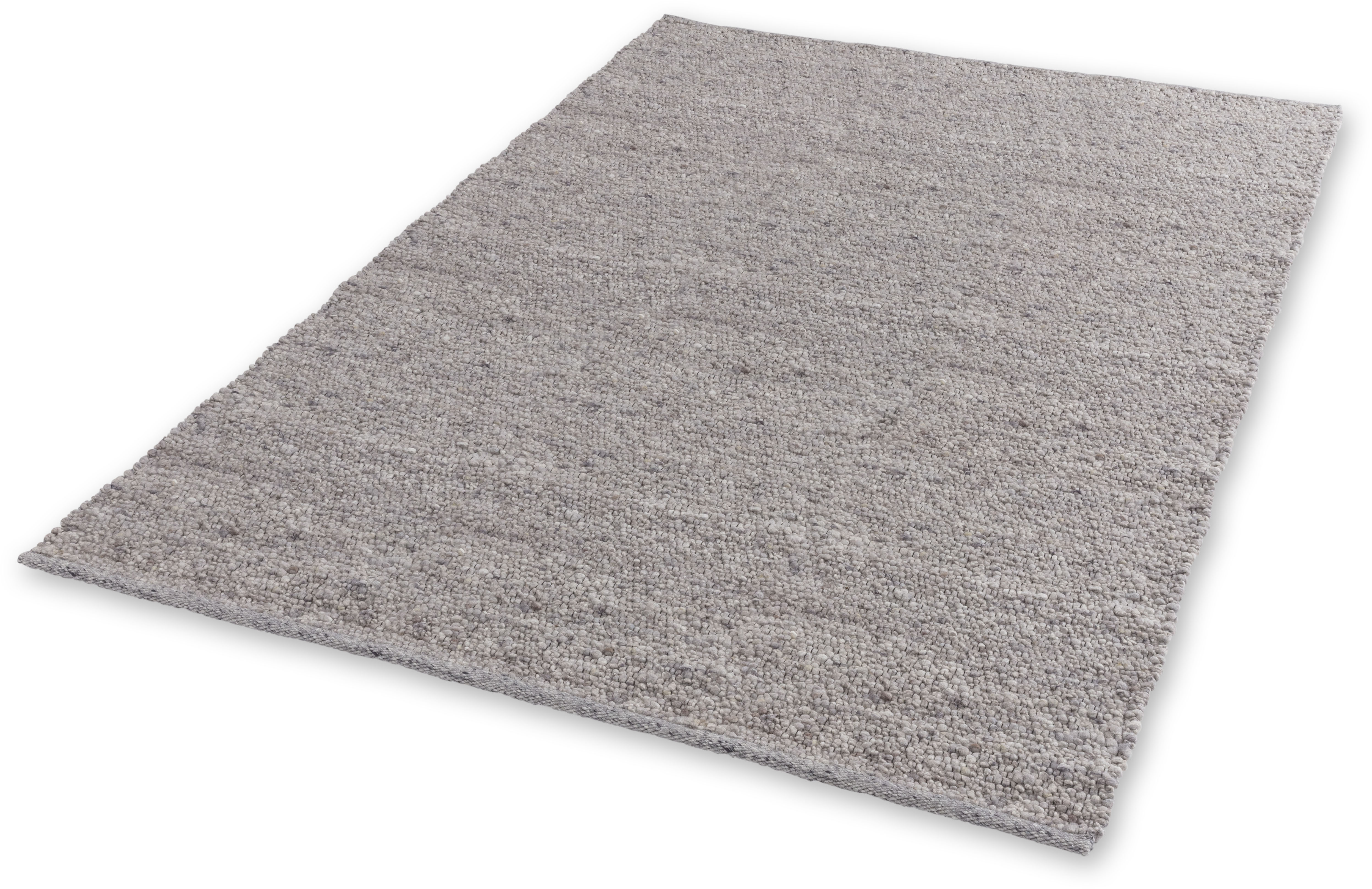 Wollteppich "Odelia 6026", grau (hellgrau), B:170cm H:15mm L:240cm, Jute, Kunstfaser, Wolle, SCHÖNER WOHNEN-KOLLEKTION, Teppiche, handweb, warme Wolle, Wohnzimmer, Schöner Wohnen Kollektion Image