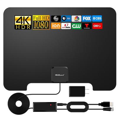 TEMU 2024 Newest Hd Tv Antenna Up 180 Miles Range-indoor Antenna Support 4k 1080p All Older Tv's & Smart Tv, Digital Antenna With Amplifer Signal Booster-18 Ft Premium Coaxial Cable