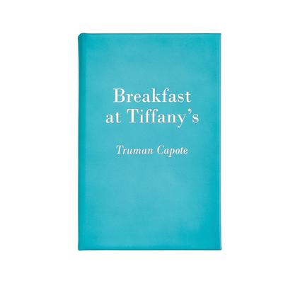Graphic Image Breakfast at Tiffany's Coffee Table Book, Leather, Blue