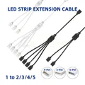 4P 5P 6P RGB RGBW RGBCCT LED Strip Controller sincronizzazione espansione Splitter cavo 4Pin 5Pin 2.54mm 6pin 2.0mm 1 a 2 3 4 5 nero/bianco