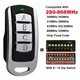 Telecomando multifrequenza 280-868 MHz compatibile con 300 MHz 303 MHz 315 MHz 330 MHz 433 MHz 868 MHz con interruttore Dip 8/10