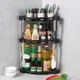 Scaffale da cucina da 1 pezzo, portaspezie ad angolo da appoggio, portaoggetti triangolare, portacoltelli ad angolo multistrato, portaoggetti per scarico del bagno, portaoggetti per forniture di