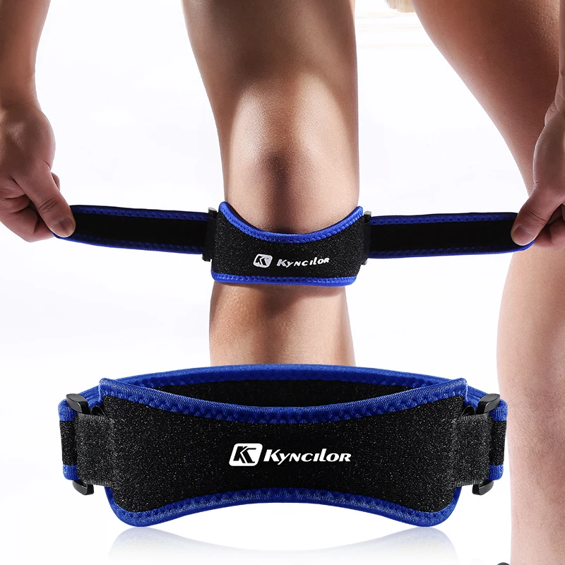 1pc Patella Kniescheibe nband verstellbar Kieselgel Knies ehnen riemens chutz Kniesc honer Laufen Sport Radfahren Fitness studio Knies tütz polster Image
