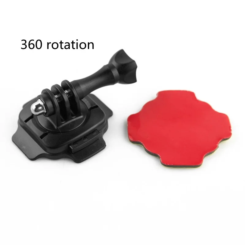 360 Motorradhelm-Rotationsklebebasishalterungen für GoPro 12 11 10 9 8 7 6 5 Eken SJCAM DJI Osmo Action-Kamera-Zubehör Image