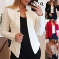 Giacca da donna casual cardigan a maniche lunghe sottile moda donna primavera top femminile autunno abbigliamento professionale cappotto coreano S-5XL