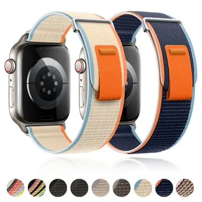 Trail Loop Armband für Apple Uhren armband Ultra 49mm 44mm 40mm 45mm 41mm 42mm 38mm Nylon Armband Correa iwatch Serie 9 8 7 6 3 se Image
