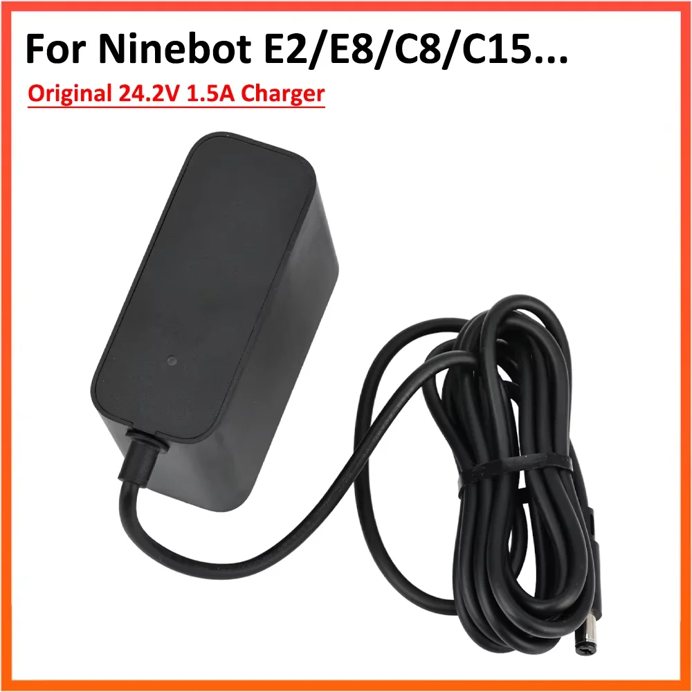 Original Ladegerät Für Ninebot Elektrische Roller E2 E2Plus E8 E10 C15 C20 Kickscooter 24,2 V 1,5 A Batterie Power Adapter Teile Image