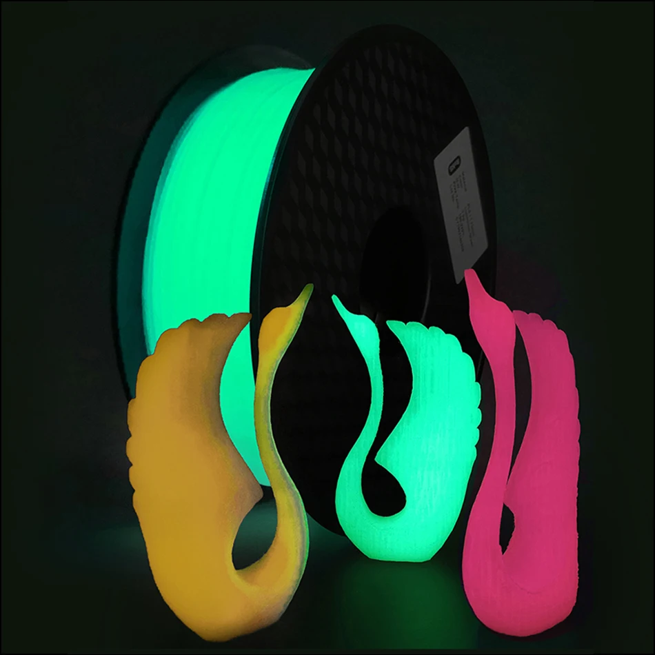 3D-Drucker Petg Filament leuchten im Dunkeln nacht leuchtendes Petg 1,75mm 3D-Druck Sublimation material transparentes Filament glühend Image