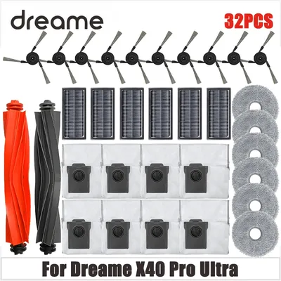 Dreame x40 pro ultra roboter staubsauger haupt doppel haupt bürste mop hepa filter staubbeutel Image