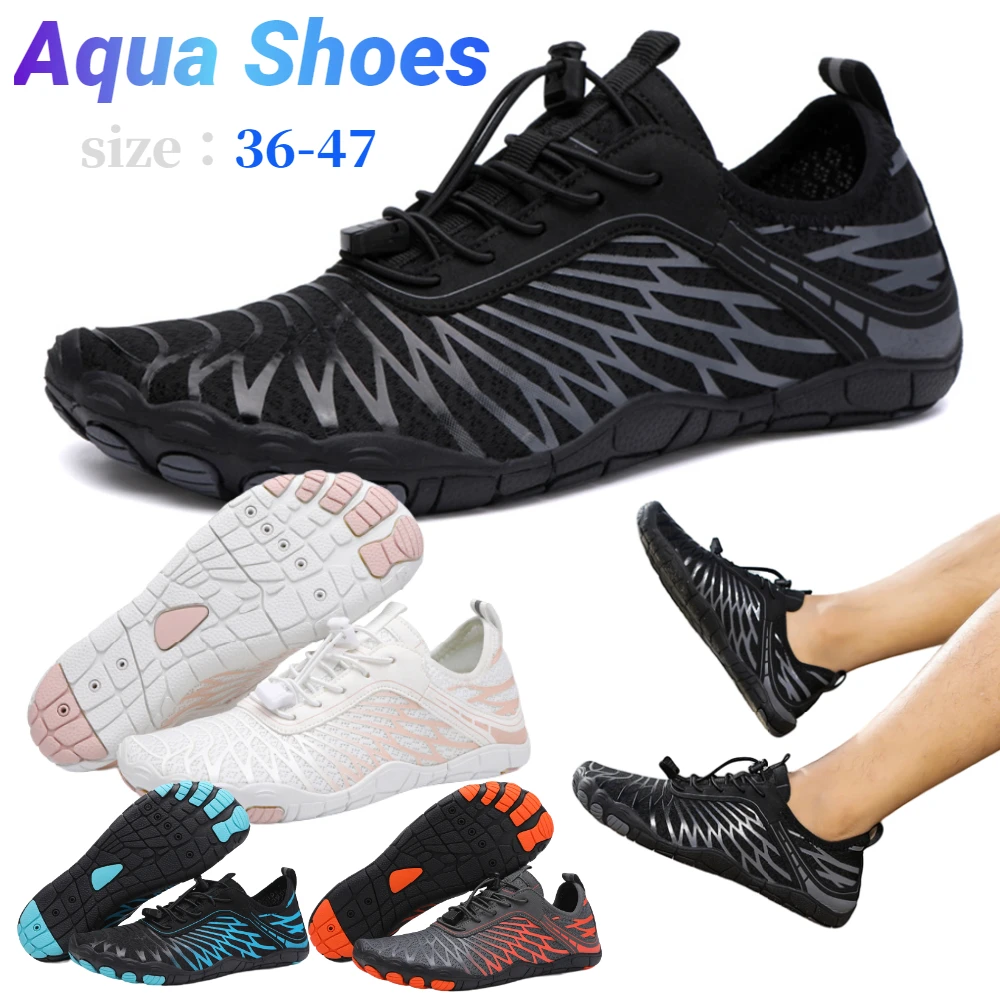 Wassersport Aqua Schuhe atmungsaktive Wasser Sneaker Barfuß Schuhe Frauen Männer Wassers chuhe schnell trocknende Outdoor Sommer Strands chuhe Image