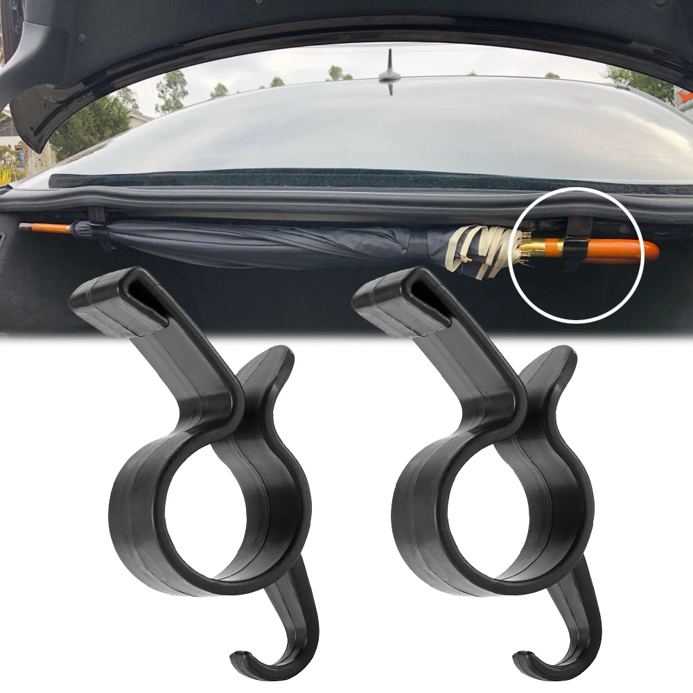 1/2pcs Auto Kofferraum Haken Regenschirm Kleiderbügel Pflanze Handtuch Haken Autozubehör Innen Auto Veranstalter Lagerung Kofferraum Organizer Halter