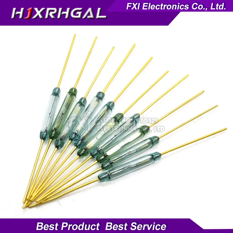 5 Stück MKA14103 Reed-Schalter, magnetisch gesteuerter Magnetschalter 2 x 14 mm, normalerweise offen Image