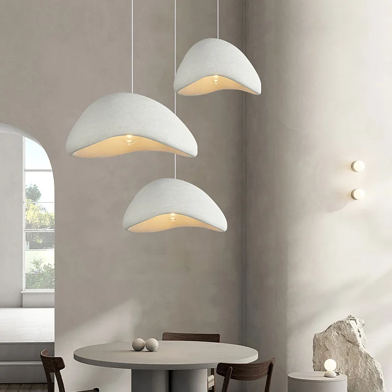 Wabi-Sabi Dekoration Designer Kronleuchter Lampe für Villa Hotel Cafe Beleuchtung weiße Kronleuchter Decke hängen Licht Wohnzimmer