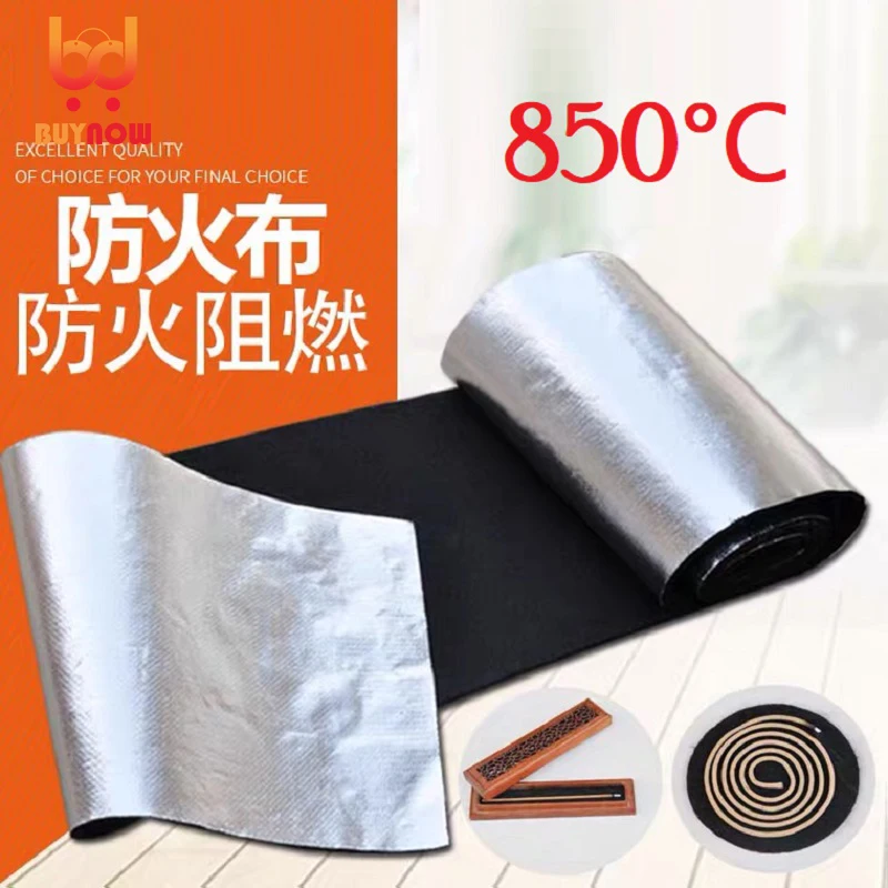 Breite 50 cm, 100 cm, feuerfeste Kohlefaser-Pad unter dem Grill, flammhemmende Matte, Weihrauchbrenner, feuerfeste Baumwolle Image