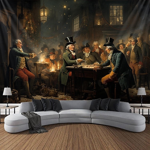 Weihnachtsdekorationen Krippe Taufe hängen Wandteppich Wandkunst Weihnachten große Wandteppich Wandbild Dekor Fotografie Hintergrund Decke Vorhang Haus Schlafzimmer Wohnzimmer Dekoration Image