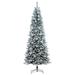 Vickerman 774908 - 6' x 30" Flocked White Pine 300 Light Warm White Artificial Christmas Tree Christmas Tree (B243461LED)