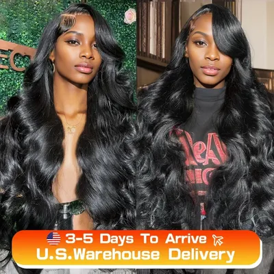 32Inch Body Wave Transparent 13x6 Lace Front Human Hair Wigs Remy Raw Indian Wavy 13x4 Lace Frontal