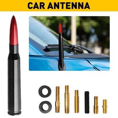 Universal Car SUV Bullet Antenna For Dodge Ram Ford F150 Raptor CRV RAV4 JEEP 50 Cal Caliber Bullet