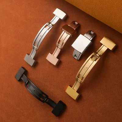 Watch buckle Double Click spring Deployant Clasp 16mm 18mm Fast Release Luxury Stainless Steel 316L