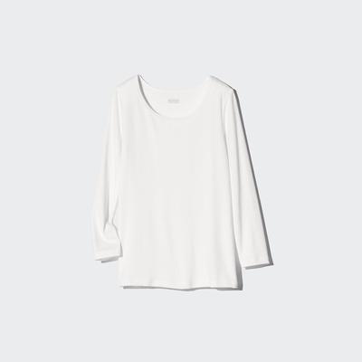 Uniqlo - Heattech Scoop Neck T-Shirt - White - 11-12Y